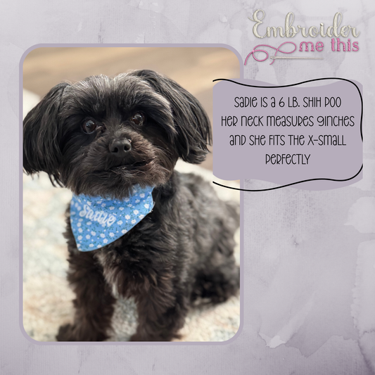 Personalized Dog or Cat Scrunchy Bandana